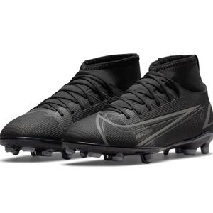 NIKE JR. SUPERFLY 8 CLUB FG/MG (BLACK/IRON GREY)